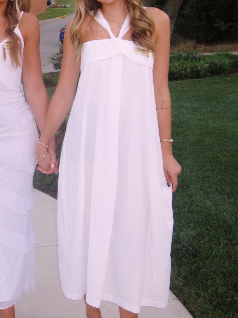 White Women’s Maxi Skirt - Lightweight Summer Skirt